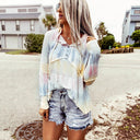 Trendy Women's Destroyed Denim Shorts with Frayed Hem