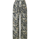Stylish Women's Camouflage Palazzo Pants with Elastic Waistband