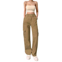 Chic Women's Cargo Pants with Side Pockets