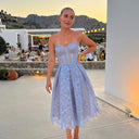 Lace Corset Midi Dress for Special Occasions