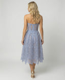 Lace Midi Dress with Corset Detail