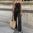 Chic Women's Ruffle Strap Dress for Effortless Style