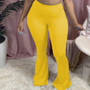 High-Waisted Bootcut Leggings in Soft Jersey