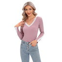 Ladies Long Sleeve Lace-Back Bodysuit