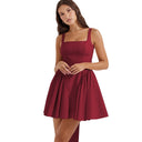 Women’s Flattering Short Dress with Voluminous Skirt