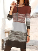 Contemporary Striped Women's Dress for Everyday Wear