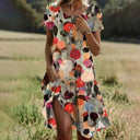 Floral Maxi Dress with Stylish Leg Slit