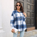 Stylish Women's Checked Blouse