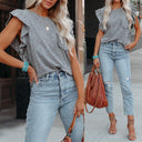 Chic Ruffle Detail Blouse for Women