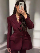 Chic Oversized Blazer with Convenient Pockets