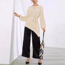 Chic Long Sleeve Wrap Blouse for Women