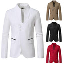 Chic Women's Blazer with Modern Button Accents