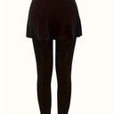 High-Waisted Leggings with Stylish Skirt Overlay