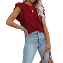 Chic Ruffle Detail Blouse for Women