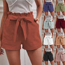 Chic Women's Linen Trousers with Ties