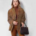 Chic Suede Blazer for Women