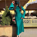 Chic Maxi Dress with Flared Sleeves for All Occasions