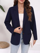 Chic Women's Blazer with Classic Design and Stylish Pockets