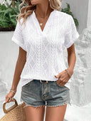 Stylish Women's Short Sleeve Blouse