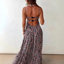 Floral Print Summer Maxi Dress for Women