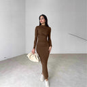 Chic Long Sleeve Wrap Dress for Women