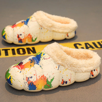 Cozy Fleece-Lined Women's Slippers with Non-Slip Sole