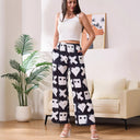 Artistic Patterned Women's Trousers