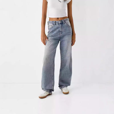 High-Waist Mom Jeans for Women in Relaxed Style