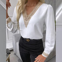 Ladies' Lace-Trim Blouse for Chic Style