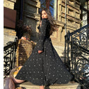 Chic Long Sleeve Maxi Dress with Side Slit
