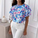 Floral Ruffle Blouse for Women