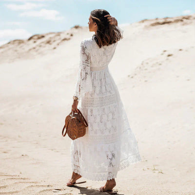 Chic Long Sleeve Boho Dress