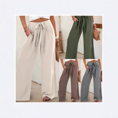 Chic Palazzo Pants for Women with Side Pockets
