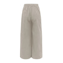 Women's Relaxed Linen Trousers with Elastic Waist and Convenient Pockets