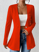 Asymmetrical Women's Blazer Jacket - Chic Design