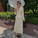 Chic Women's Blazer with Sophisticated Button Accents