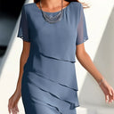 Flowing Layered Dress for Women