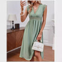 Lace Detail Women's Loose Fit Dress