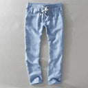 Women’s Linen Pants with Elastic Waist and Pockets