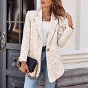 Floral Embroidered Women's Blazer Jacket