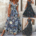 Floral Paisley Women's Maxi Dress - Flattering Design
