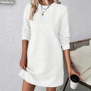 Textured Women's Sweat Dress for Everyday Wear