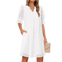 Floral Dress with Chic Cut-Out Design for Women