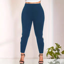 Chic High Waist Leggings with Side Cut-Outs