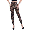 Floral Lace-Trimmed Women's Leggings