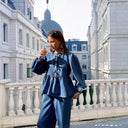 Women's Flowy Blouse with Statement Sleeves