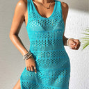 Women's Crochet Beach Sarong with Lace Design
