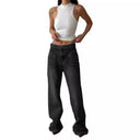 Chic High-Waisted Wide Leg Jeans for Women