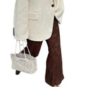 Chic Wide Lace Trousers for Women