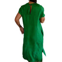 Women's Linen Dress with Side Pockets